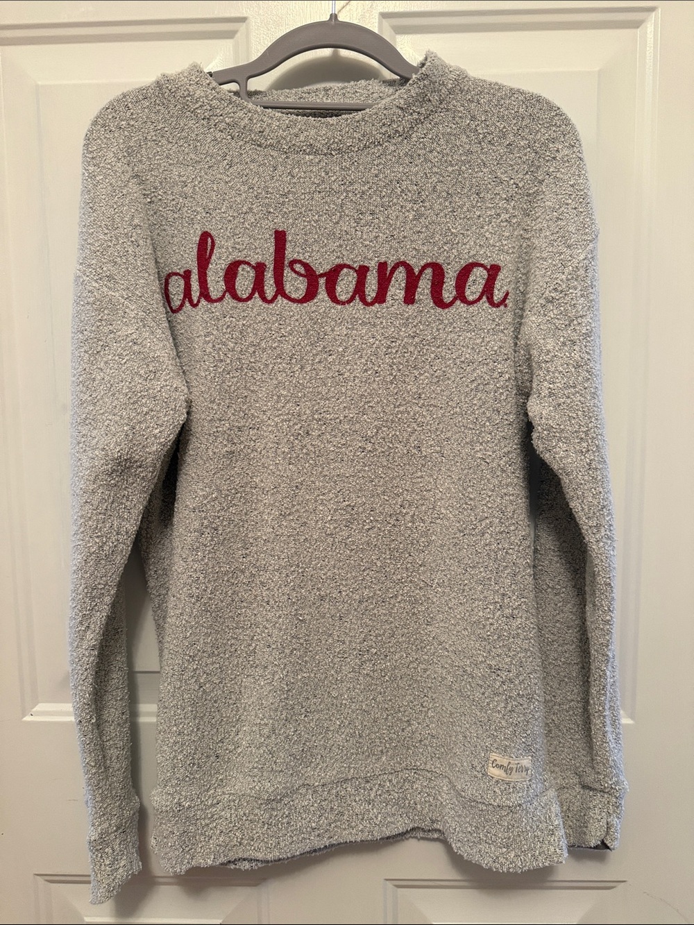 Pressbox Gray Cozy 'Alabama' Sweatshirt with Red Script